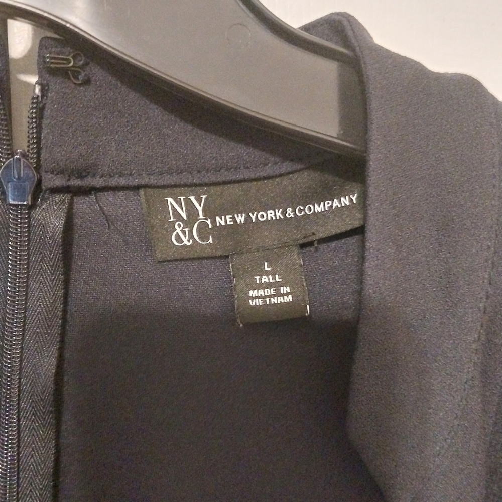 New YORK & Cie-Navy Ruffle Sleeve Dress - Picture 4 of 5